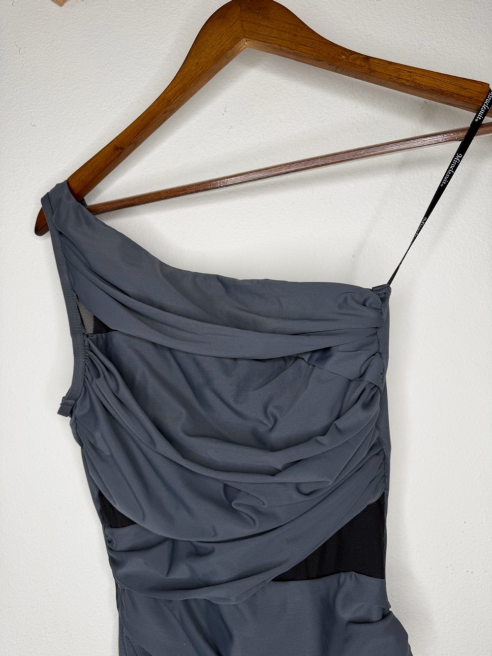 Miraclesuit Jena Slate Gray One Piece Swimwear Size 8 - Picture 4 of 11
